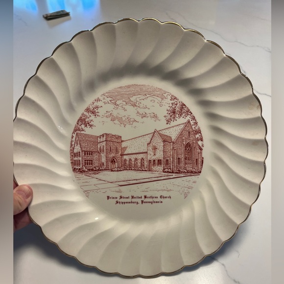 Prince Street United Brethren Church Shippensburg PA Commemorative  Plate - Picture 1 of 4